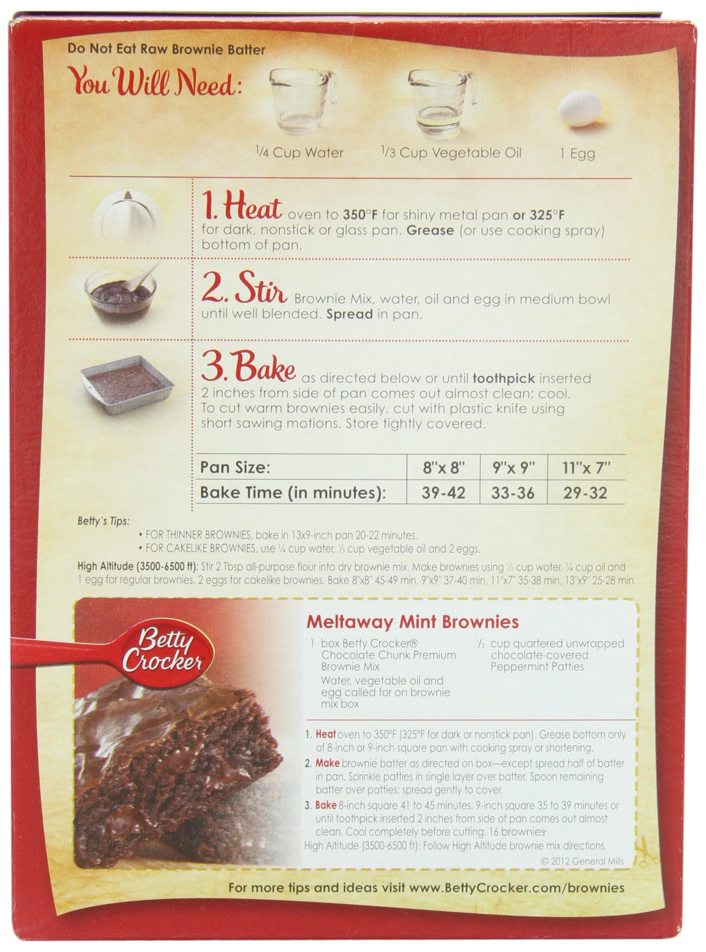 Galleon Betty Crocker Delights Supreme Brownie Mix, Chocolate Chunk