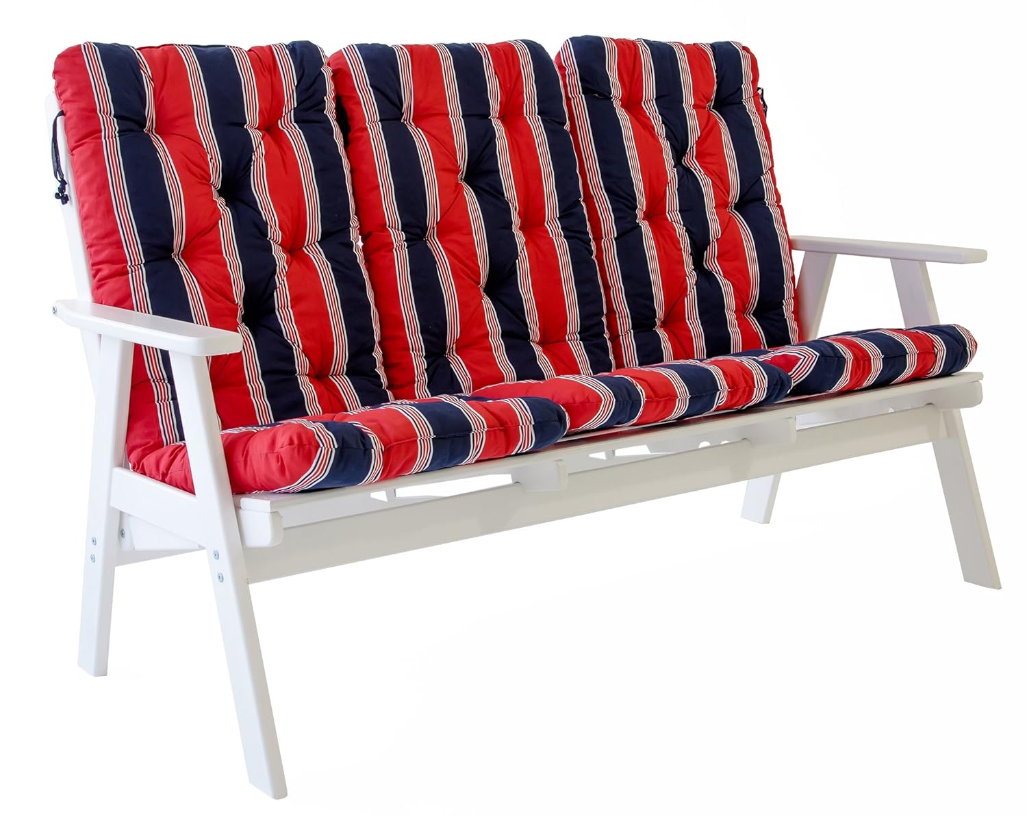 Ambientehome verstellbare Gartenbank 3-Sitzer Bank Massivholz Holzbank