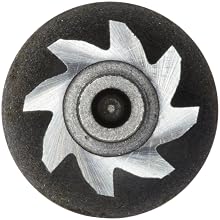 Niagara Cutter B555 Straight Tooth Shank Type Keyseat Cutter, High Speed Steel, Uncoated (Bright), Round Shank, 3/8" Cutter Diameter, 8 Tooth, 1/8" Width