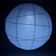 Fortune PLL-12W Paper Lantern 12 LED Light, 1-5/8" Width x 3-5/8" Height, White