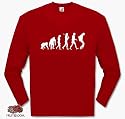 MOONWALK EVOLUTION II michael jackson dead remember him Longsleeve T Red XL