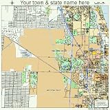 Huge Street & Road Map of Palm Beach Gardens, Florida FL -
Printed poster size wall atlas of your ho