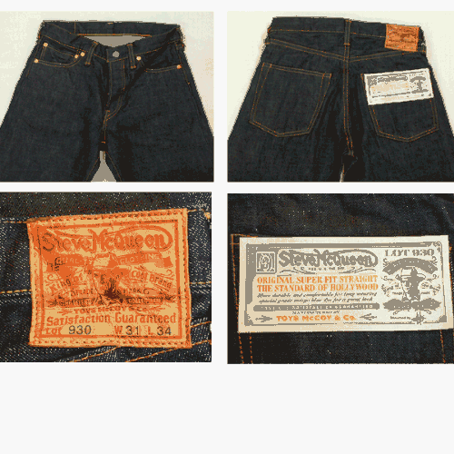 トイズマッコイ5ポケット 15.75oz デニム パンツ LOT930”スティーブ・マックイーン”モデル　ワンウォッシュ