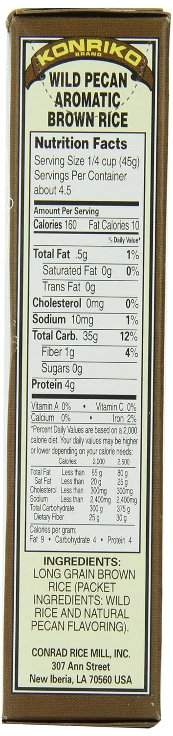 Amazon.com : Konriko Wild Pecan Brown Rice, 7-Ounce Boxes (Pack of ...