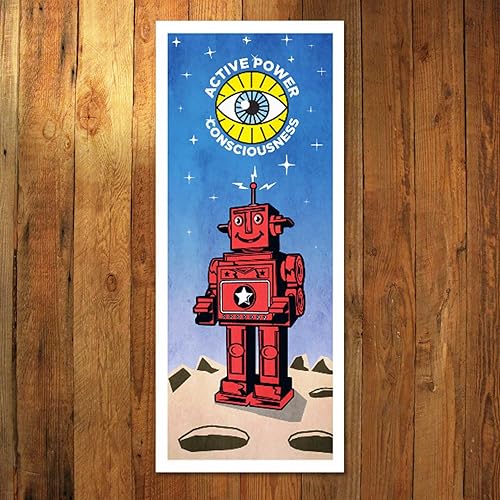 Vintage Tin Toy Retro Robot Poster Art Print