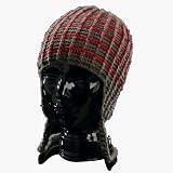 Spacecraft Force Field Beanie, charcoal and red stripes