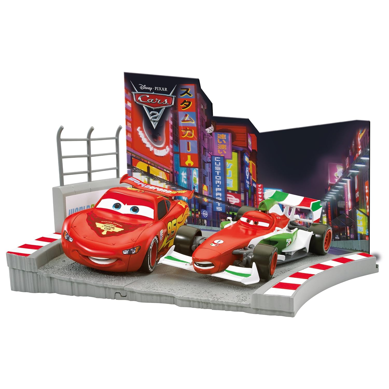 Disney Pixar Cars 2 Klip Kitz Race to the Finish Line Mcqueen vs Francesco Game eBay