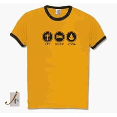 EAT SLEEP YOGA MEDITATION Ringer-T-Shirt S-XL