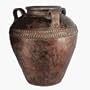 Taksu TCJ-VDBLR Terra Cotta Jardiniere - Verdi Double Ridge