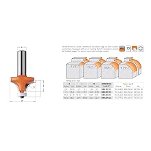 CMT Orange Tools 880.501.11 Solid Surface Rounding Over Bit with Bearing