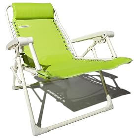 Strathwood Adjustable Beach and Pool Lounge Chair, Lime Fizz by 