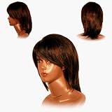 BEVERLY JOHNSON 100% Human Hair Wig H270, 4 Light Brown