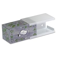 TrippNT 50897 High-Impact Polystyrene (HIPS) Wall-Mountable Kleenex Box Holder with Tape for 200 Count Box, 10" Width x 5" Height x 5" Depth, Large