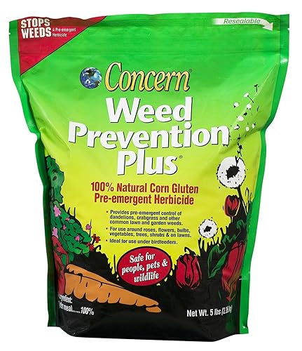 Concern 97181 Weed Prevention Plus for Gardens, 5-Pound Shaker Bag, New
