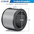 Jorair Size O 3-in-1 HEPA Filter 99.97% Filtration