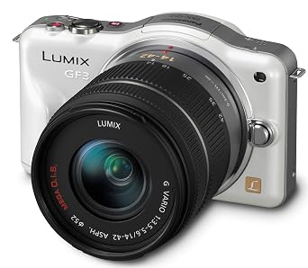 Panasonic Lumix DMC-GF3K 12 MP Micro 4/3 Compact System Camera with 3-Inch Touch-Screen LCD and 14-42mm Zoom Lens (White)