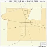 Huge Street & Road Map of Gratis, Ohio OH - Printed poster size wall atlas of your home town