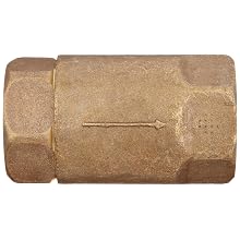 Dixon 61-107 Brass Ball Cone Check Valve, 1-1/2" NPT Female