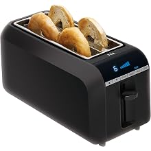 T-fal TL6802002 4-Slice Digital Toaster, Black