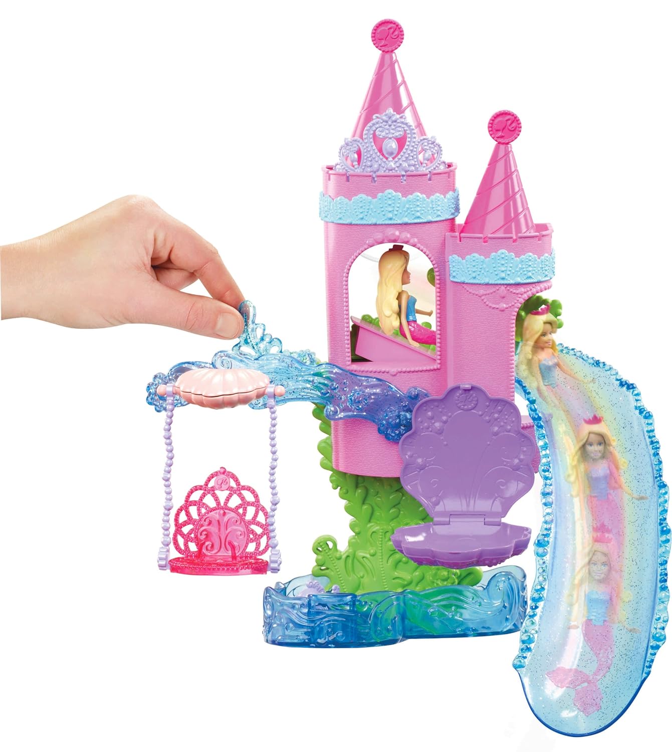 Barbie Doll Splash and Slide Bath Playset Kids Girls Toys Tub Fairytale
