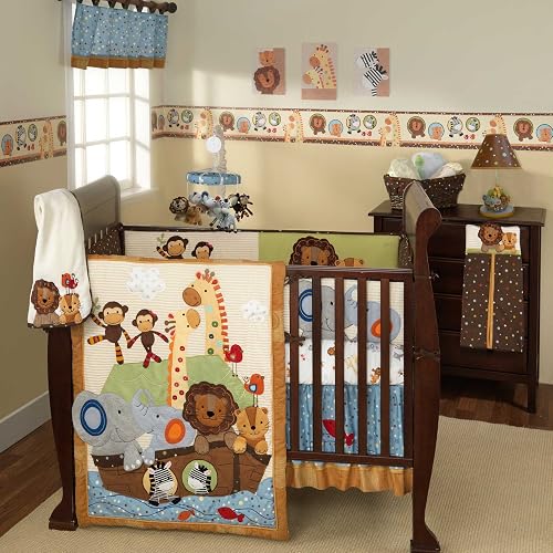 S.S. Noah 5 Piece Baby Crib Bedding Set by Lambs & Ivy