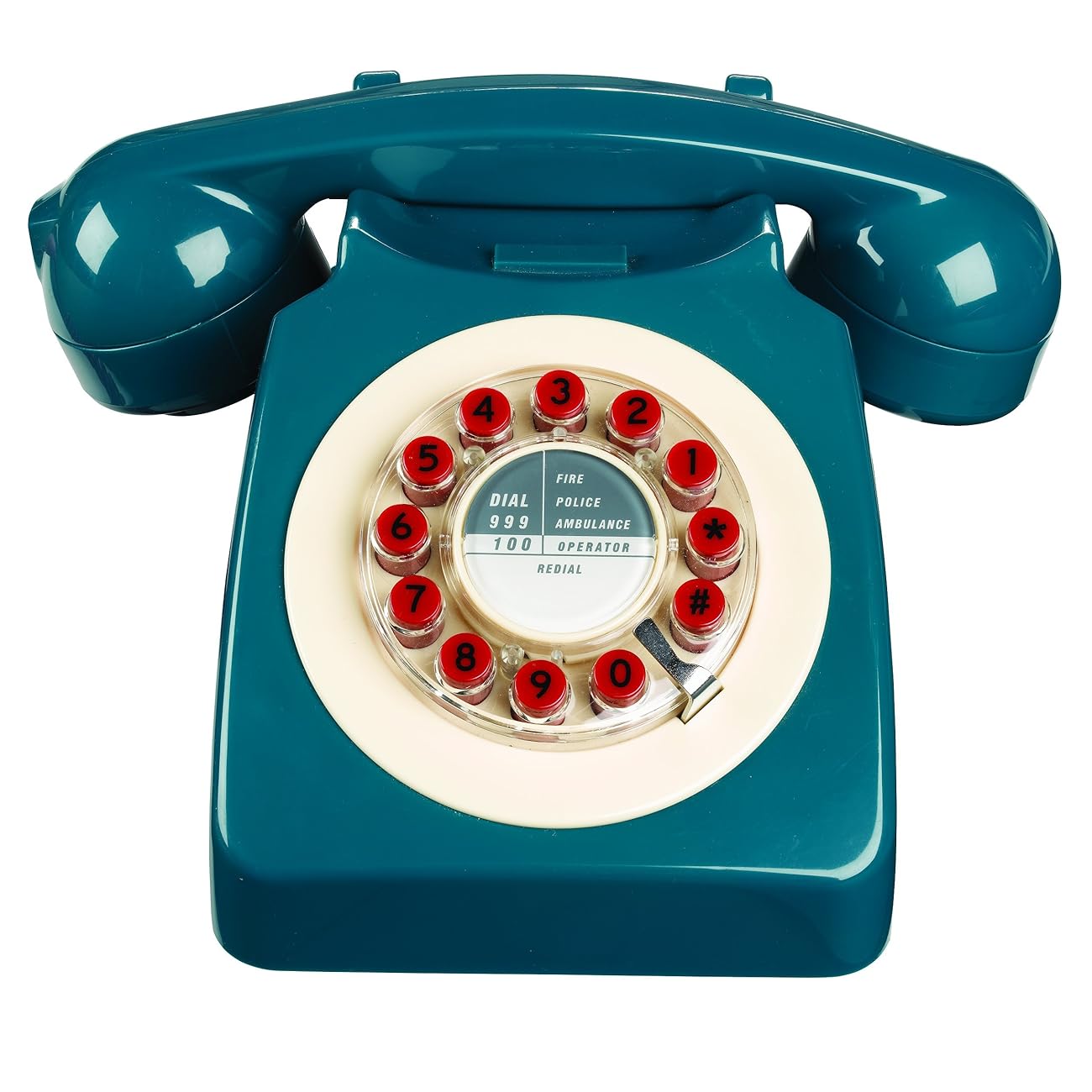 746 Phone Retro Design Petrol Blue