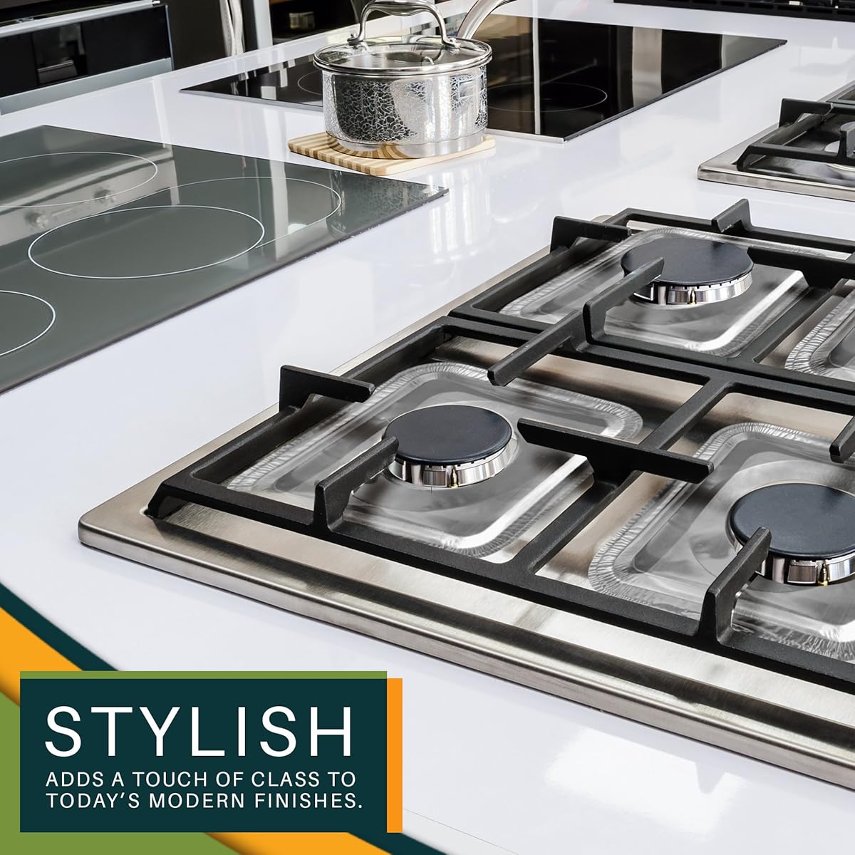 BIack Friday Deal. Best Stove Bib Liners (Pack of 40) Disposable