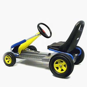 Go-Kart Ride-On Cars Battery Operated Yellow