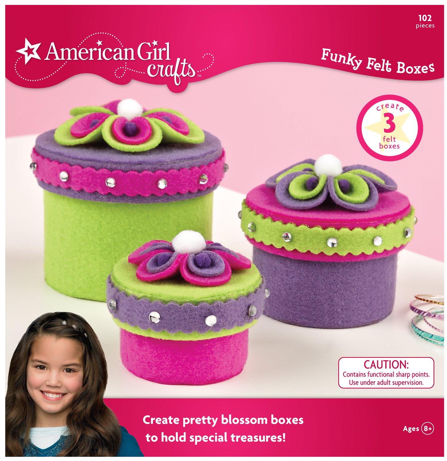 American Girl Crafts Funky Felt Box Kit , New, Free Shipping eBay
