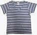 Hanes Her Way Blue Striped Pajama Top for Women