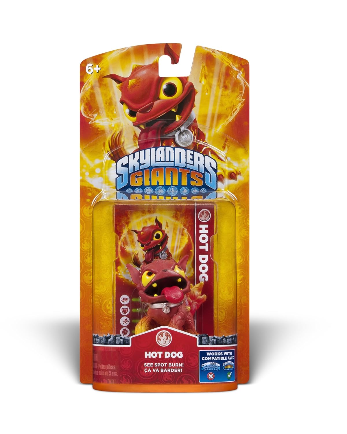 HOT DOG SKYLANDERS GIANTS SINGLE FIGURE "SEE SPOT BURN!" NEW & FACTORY ...