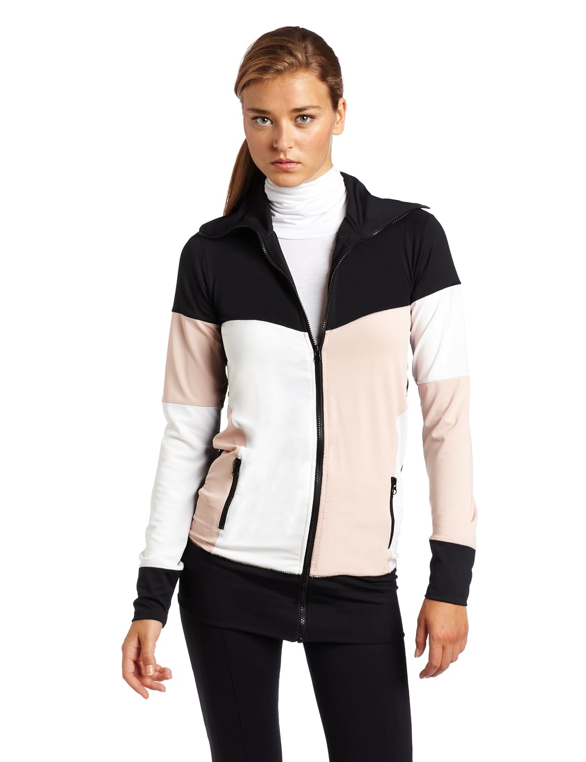 Hknb Heidi Klum For New Balance Women's Paneled Long Zip Cardigan
