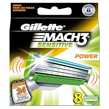 lames rasoir gillette mach 3 sensitive