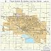 Street & Road Map of Midland, Michigan MI - Printed poster size wall atlas of your home town