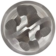 Melin Tool CCMG-B Carbide Ball Nose End Mill, Uncoated (Bright) Finish, 30 Deg Helix, 4 Flutes, 3.5000" Overall Length, 0.5625" Cutting Diameter, 0.5625" Shank Diameter
