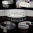 Silver Mesh Non-Engraved Poker Bracelet