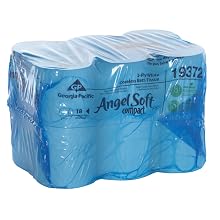 Angel Soft ps 193-72 Compact 4.05" Length, 3.85" Width, 5.75" Roll Diameter Coreless High Capacity 2-Ply Premium Bathroom Tissue (Roll of 18)