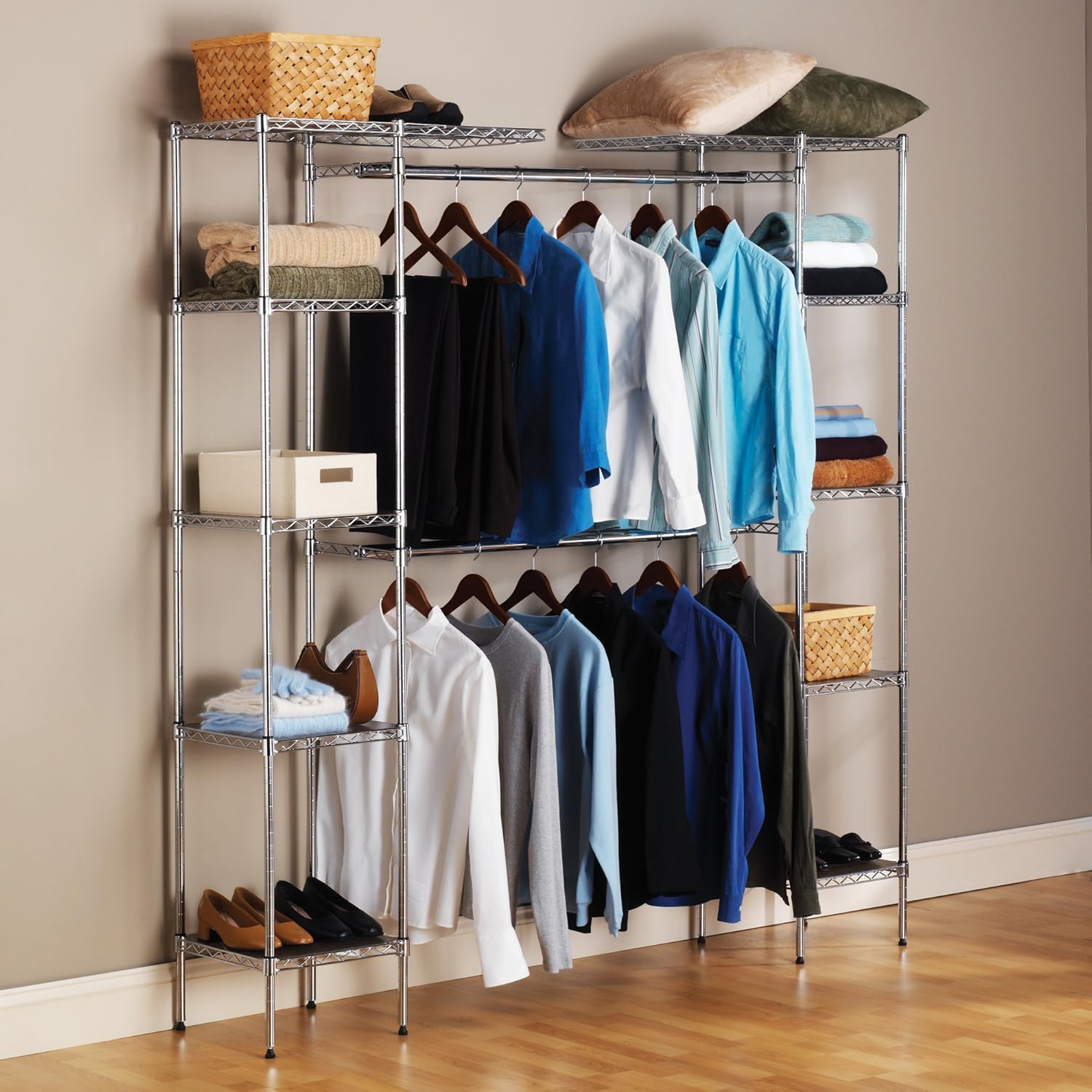 Home Closet Shelving Systems Organizing Beautiful Ways