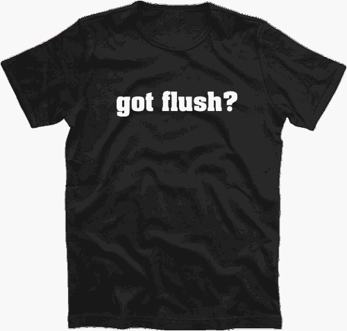 GOT FLUSH? gotflush Promo-Shirt S-XXXL Schwarz XL