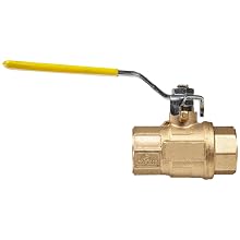 Apollo 64-100 Series Brass Ball Valve, Two Piece, Inline, Lever, NPT Female