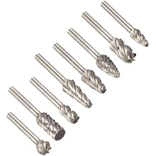 PFERD 8Piece Clog-Resistant Cut Bur Set With 1/4" Shank