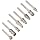 PFERD 8Piece Clog-Resistant Cut Bur Set With 1/4" Shank