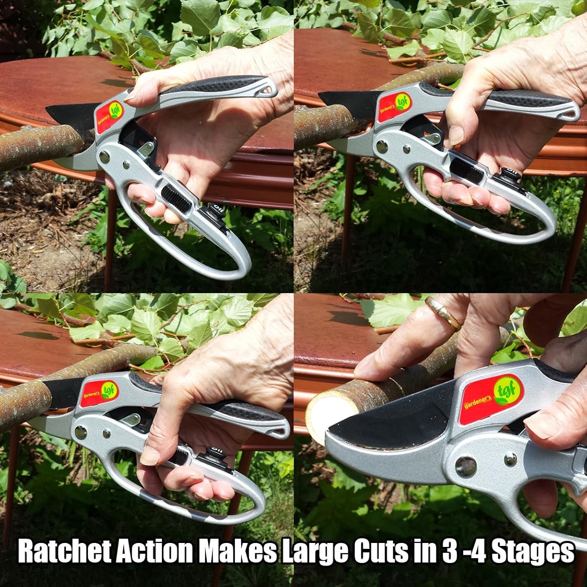 Pruners, Ratchet Pruning Shears, Garden Tool, For Weak Hands, Gardening