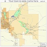 Huge Street & Road Map of Sun Valley, Idaho ID - Printed poster
size wall atlas of your home town