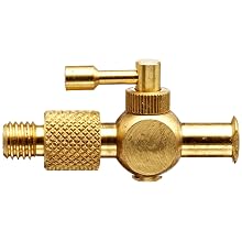 Stopcock One-Way Female Luer To 1/4-32 Thread Brass