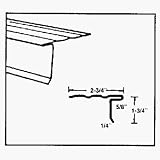 Klauer Manufacturing 32690-AJ20 Aluminum Style LL (ODE) Roof Edge With Hems (Pack of 25)