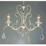 Click for more about Louise Ivory/Gold 3 Lamp Pendant Light - Ace Lamps.