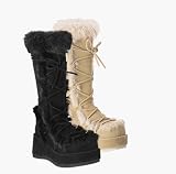 CUBBY-311, 2 3/4 Faux Suede Platform Knee Lace-up Boots, Demonia by Pleaser USA