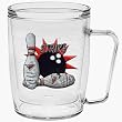 Bowling 18 oz Insulated Coffee Mug, Clear