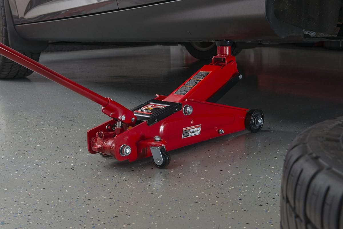 Torin Big Red Hydraulic Trolley Floor Jack SUV / Extended Height, 3 Ton Capacity